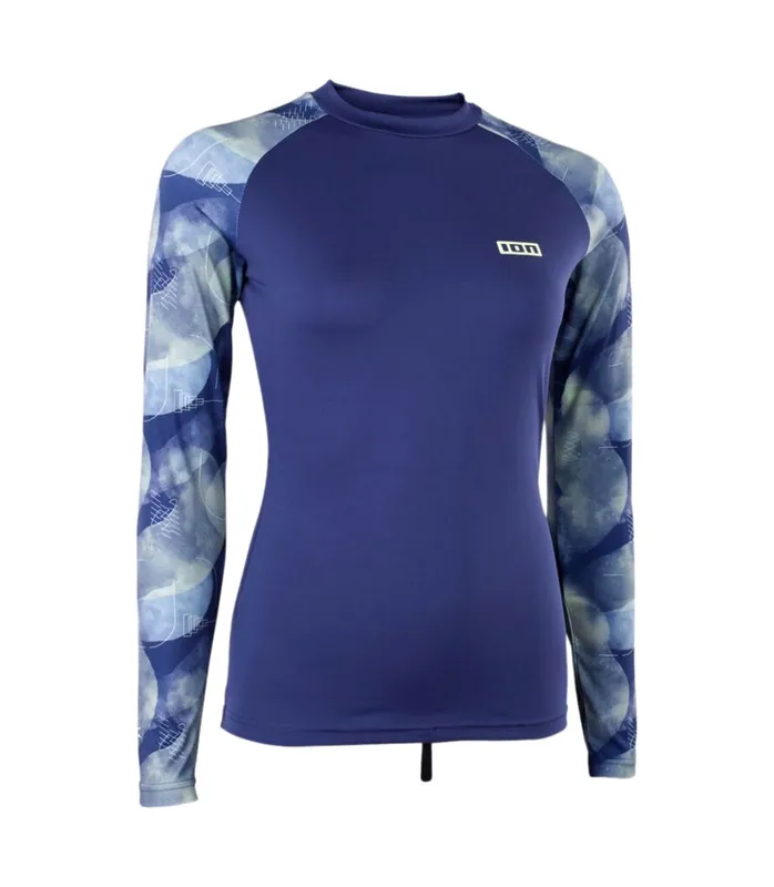 Begrenztes Angebot ION Rashguard Lizz LS Wmn 2026 Blau Lycra Shirt