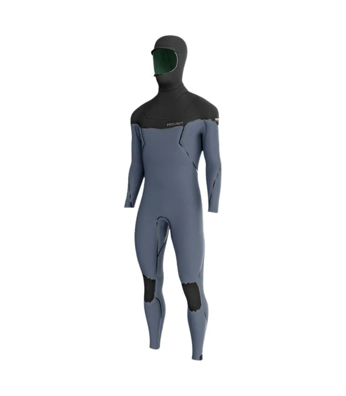Neu Prolimit Vapor C-zip 6/4 Hooded. 2026 Schwarz 6mm Neoprenanzug