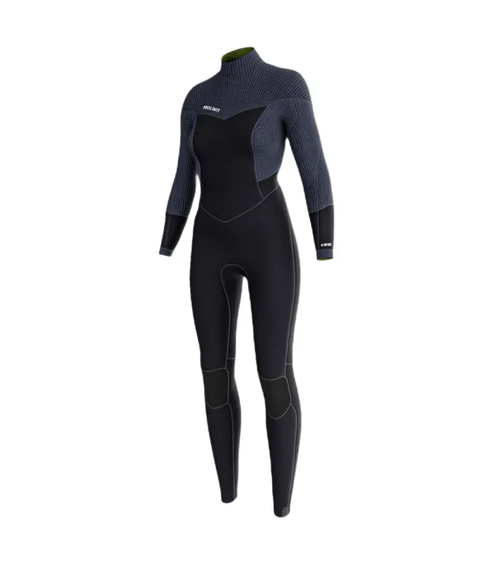 Begrenztes Angebot Prolimit Flare V-Zip 5/4 2026 Schwarz 5mm Neoprenanzug