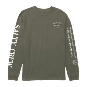 Salty Crew Bruce L/S Tee 2026 Grün T-shirt Markenware