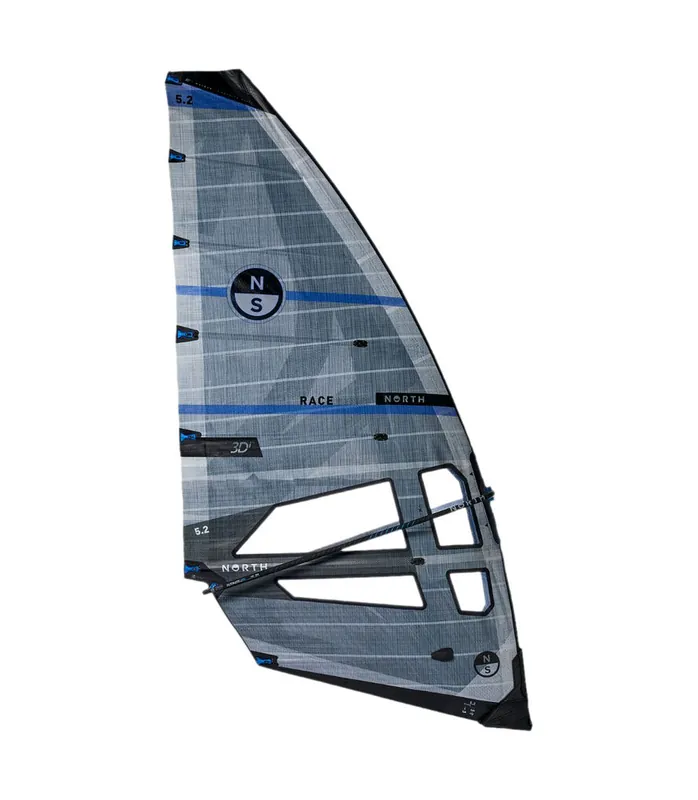 Kracherpreis North sails Slalom Race 2026 Weiß Slalom Windsurfsegel