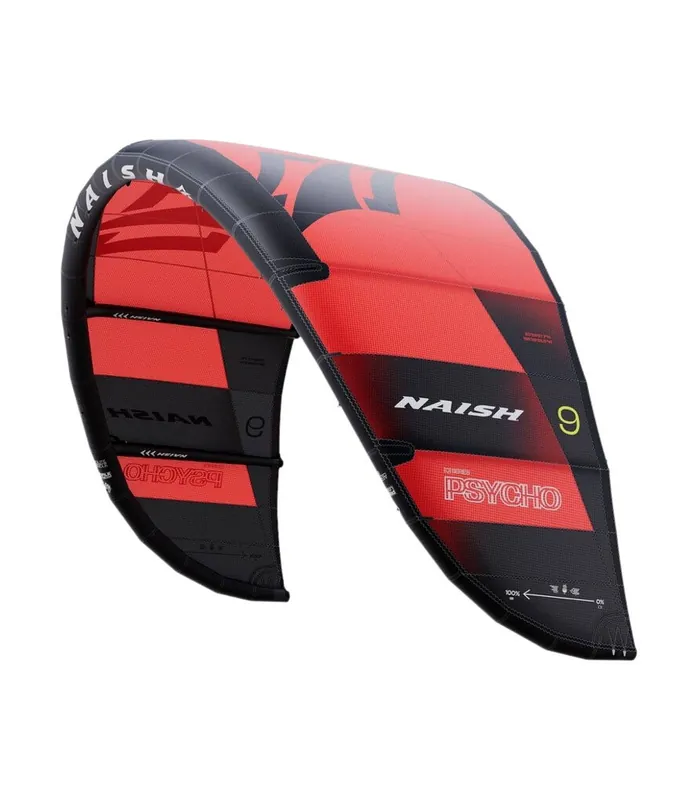 Geprüft Naish Psycho Q 2026 Rot Big Air Kite
