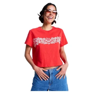 Roxy ENDLESS WEEKEND 2026 Rot T-shirt Heißes Angebot