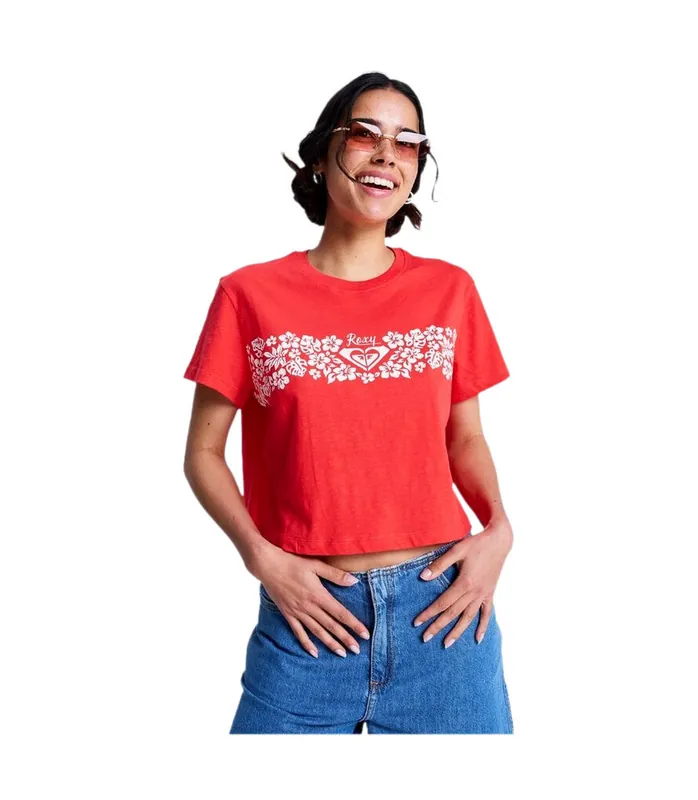 Roxy ENDLESS WEEKEND 2026 Rot T-shirt Heißes Angebot