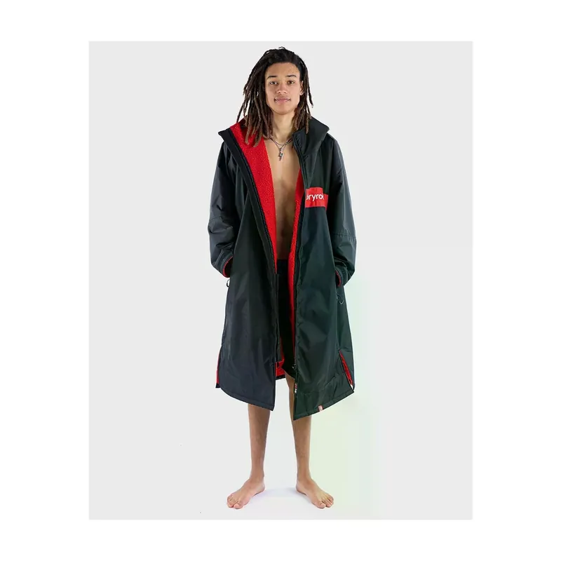 Bestpreis DRYROBE Advance Long Sleeve Black Red L REMIX Schwarz Rot Adult