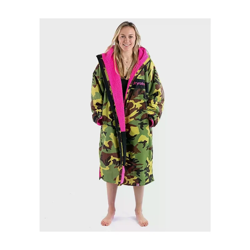 Direkt Vom Hersteller DRYROBE Advance Long Sleeve Green Camo Pink L REMIX Grün Camo Pink Adu