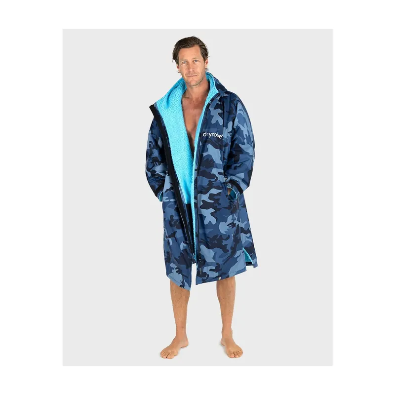 DRYROBE Advance Long Sleeve Blue Camo Blue XXL Blau Camo Blau Adult Knallerangebot