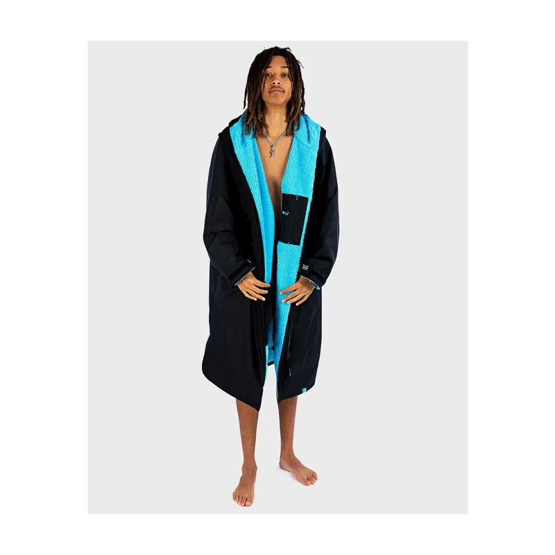 DRYROBE Advance Long Sleeve Black Blue XXL Schwarz Blau Adult Meistverkauft