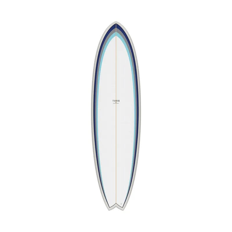 TORQ TET 7.2 MOD Fish Classic 3.0 Surfboard x 22 1/2 53 White Finale Aktion
